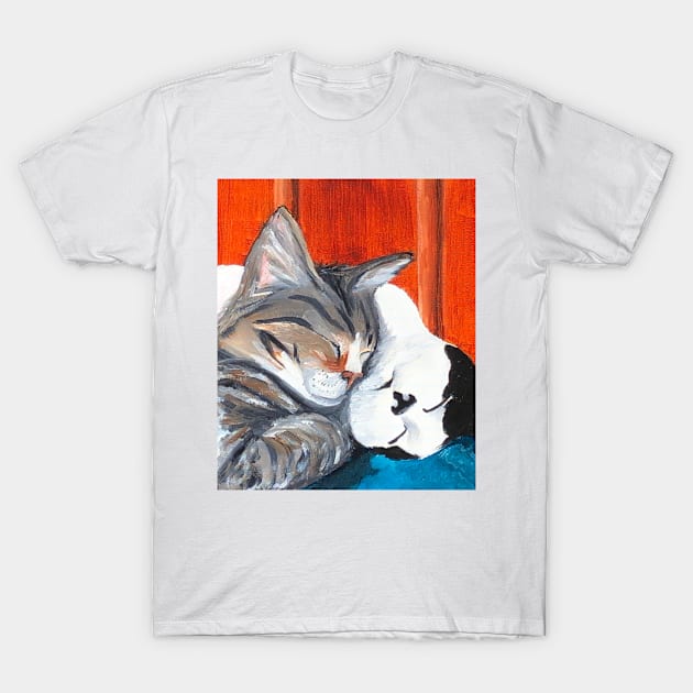 Snuggle Kittens T-Shirt by Snobunyluv